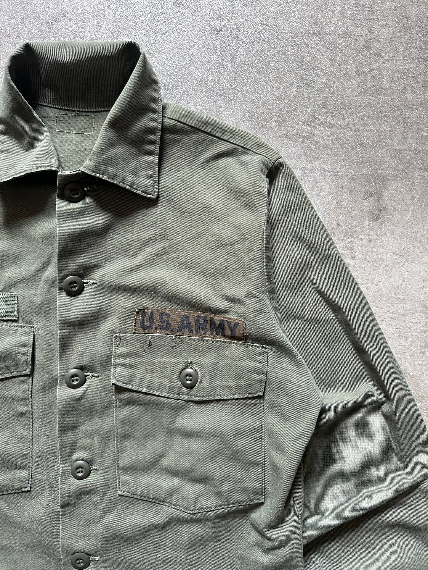 1970's U.S. ARMY OG 507 UTILITY SHIRT