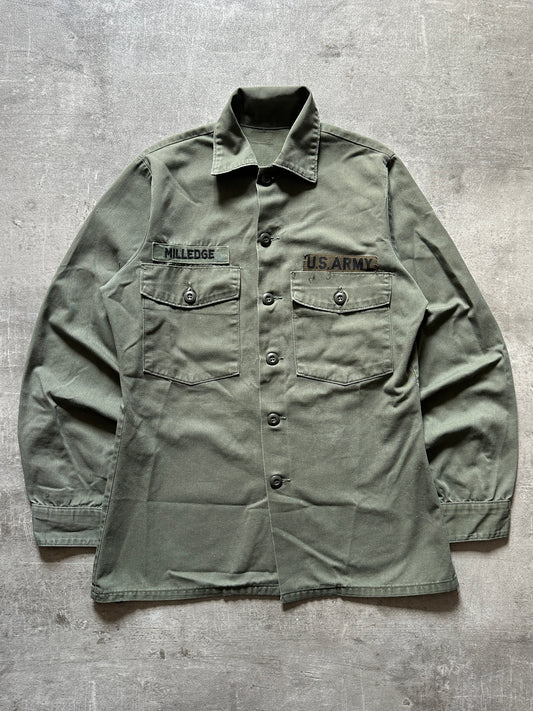 1970's U.S. ARMY OG 507 UTILITY SHIRT