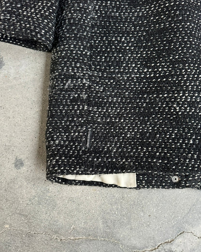 00s ARMANI JEANS BOUCLE' SNAP BUTTON COAT