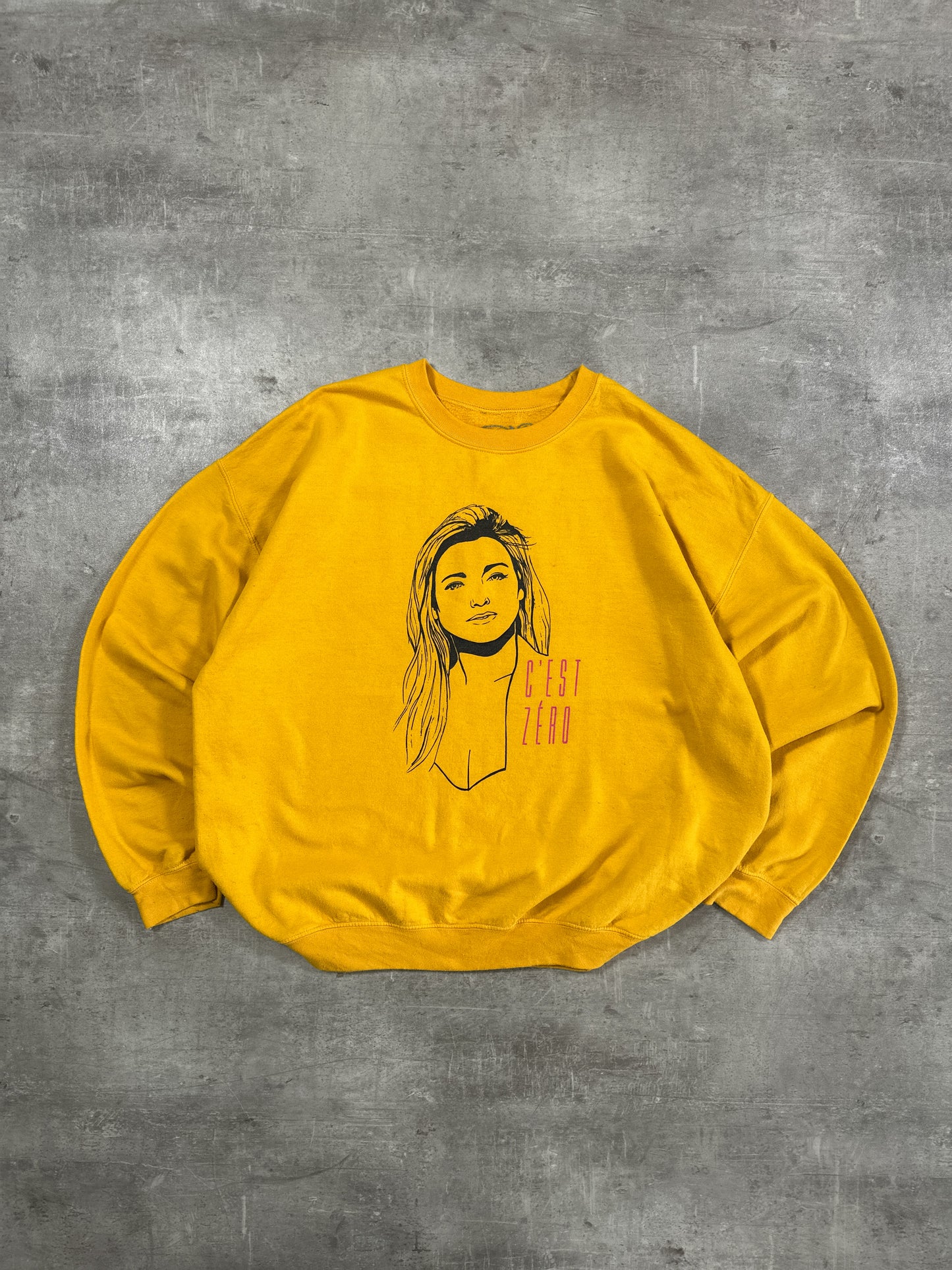 2000s "C'EST ZERO" BOXY CREWNECK