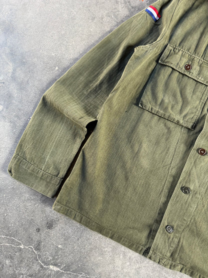 1970s DUTCH ARMY HBT UNIFORM SHIRT