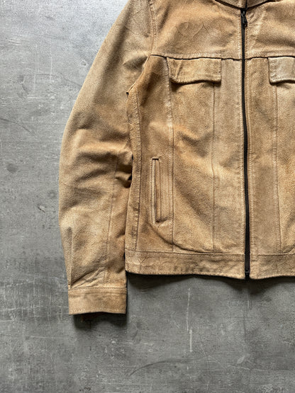 2000's BIKER SUEDE LEATHER JACKET