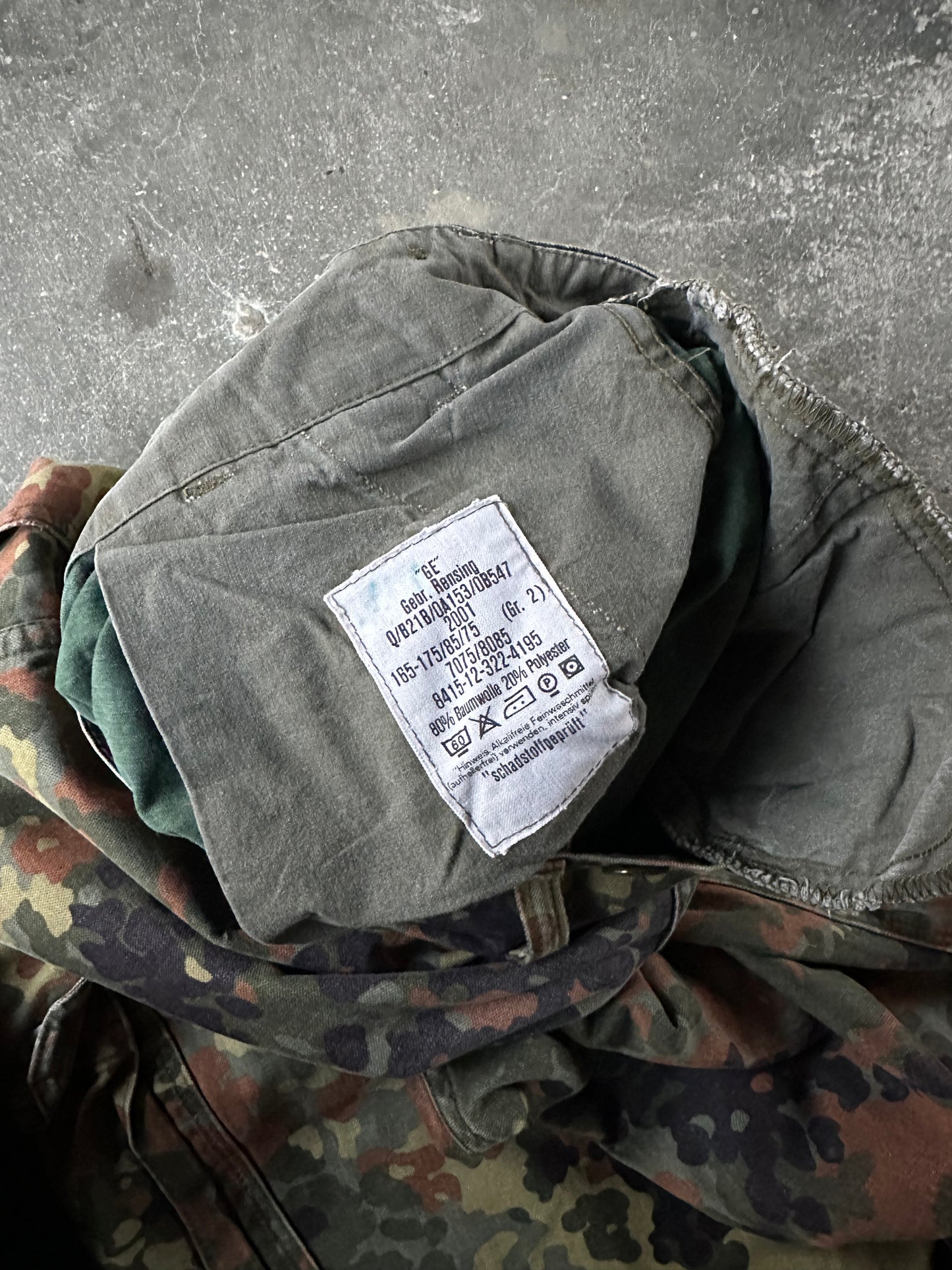 2001 GERMAN ARMY CAMO PANTS