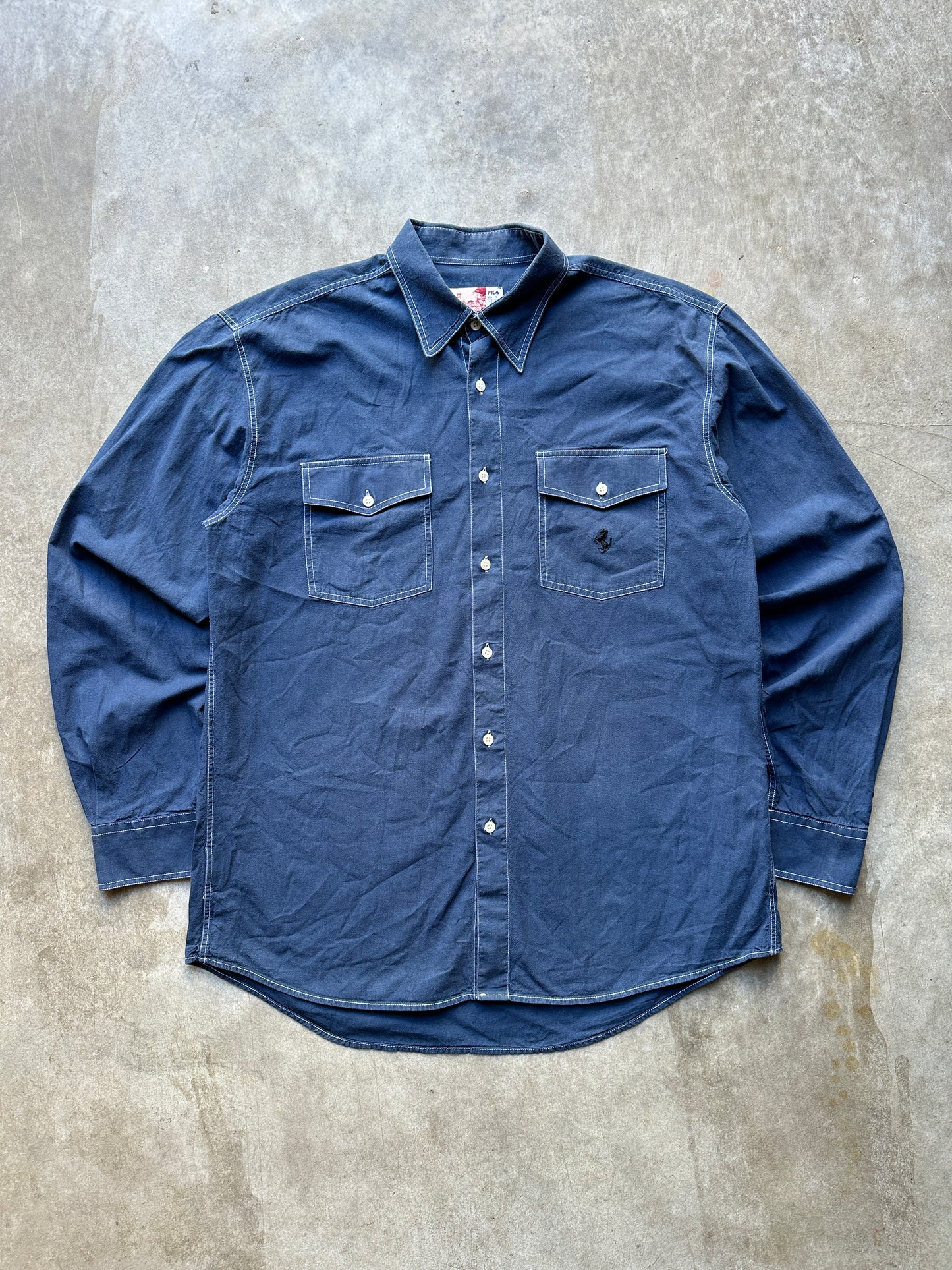 2003'S FERRARI X FILA NAVY SHIRT