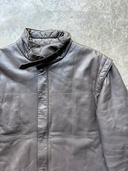 2000's MOTORCYCLE TYPE LEATHER JACKET