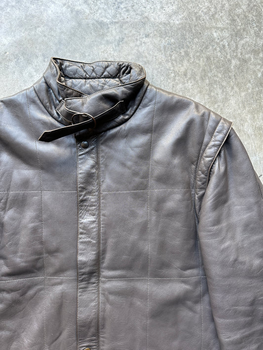 2000's MOTORCYCLE TYPE LEATHER JACKET