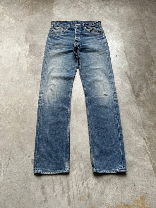 LEVIS 501 DISTRESSED DENIM 33/36