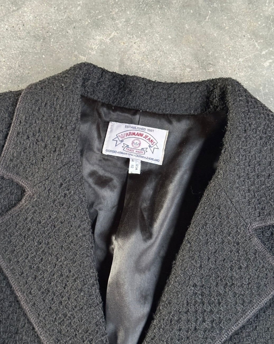 00s ARMANI JEANS CARDIGAN JACKET