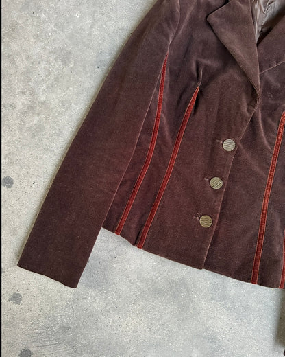 90s WOMAN CORDUROY BLAZER JACKET