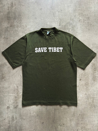 2000's SAVE TIBET GREEN TEE