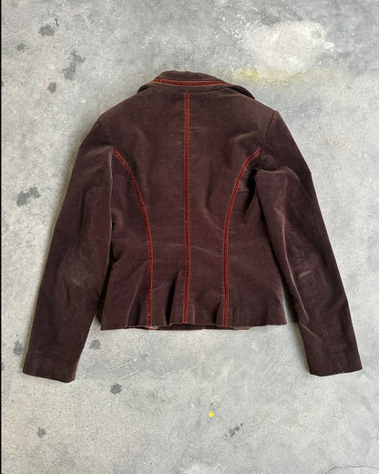 90s WOMAN CORDUROY BLAZER JACKET