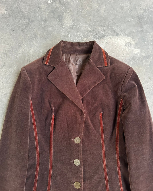 90s WOMAN CORDUROY BLAZER JACKET