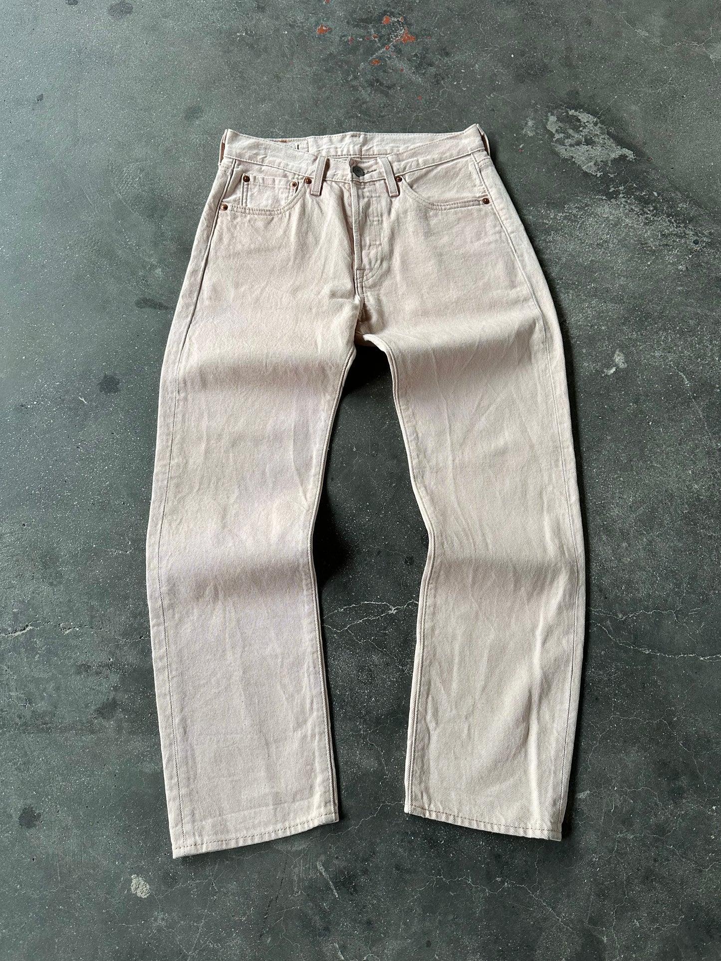 LEVIS 501 PINK "LEMON TAG" DENIM 28/28