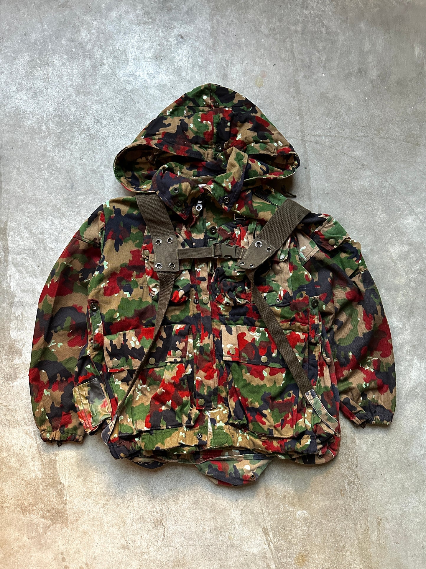 1980's M70 SWISS ARMY "ALPENFLAGE CAMO" JACKET