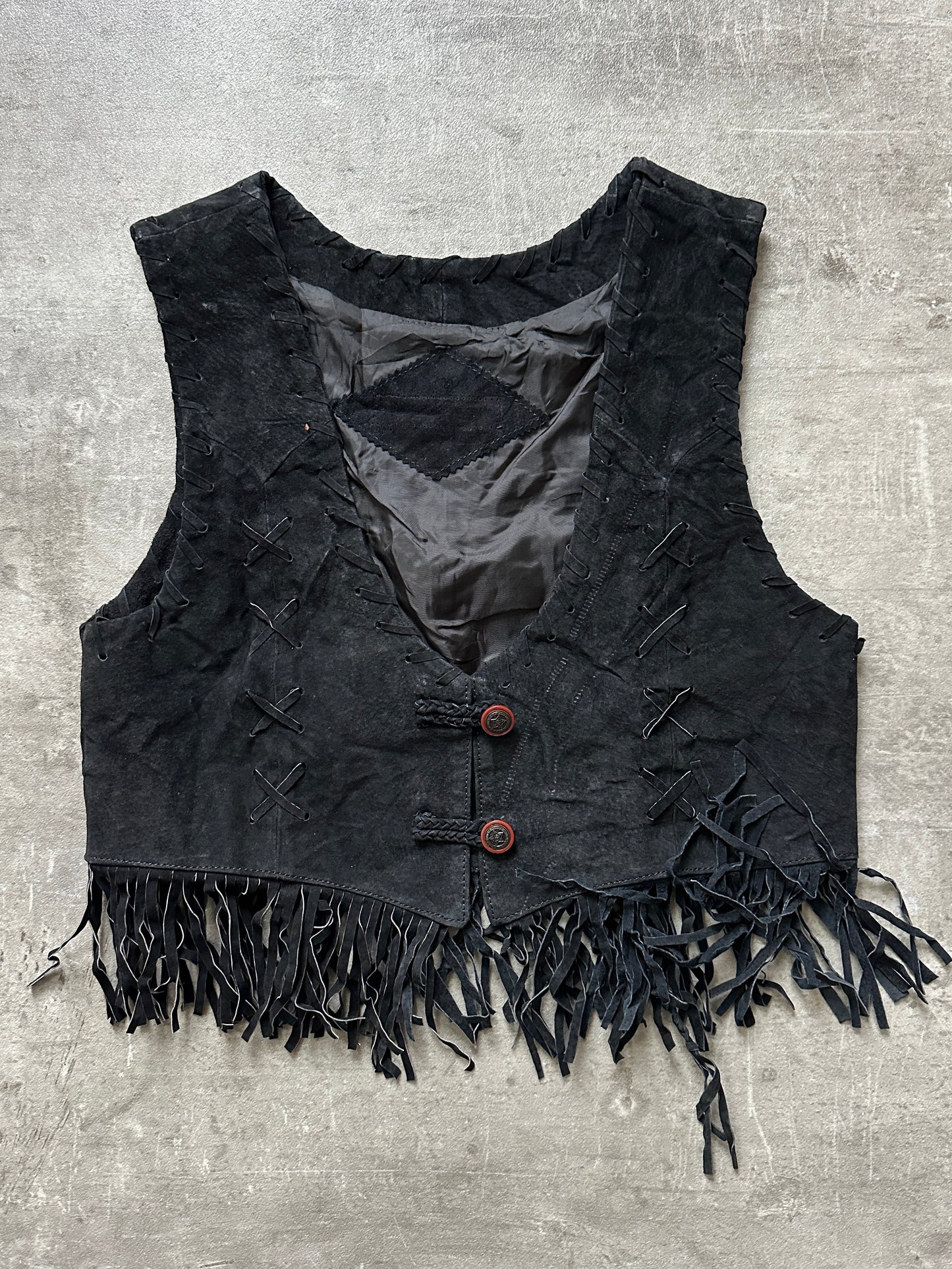 VINTAGE COUNTRY FRINGE VEST