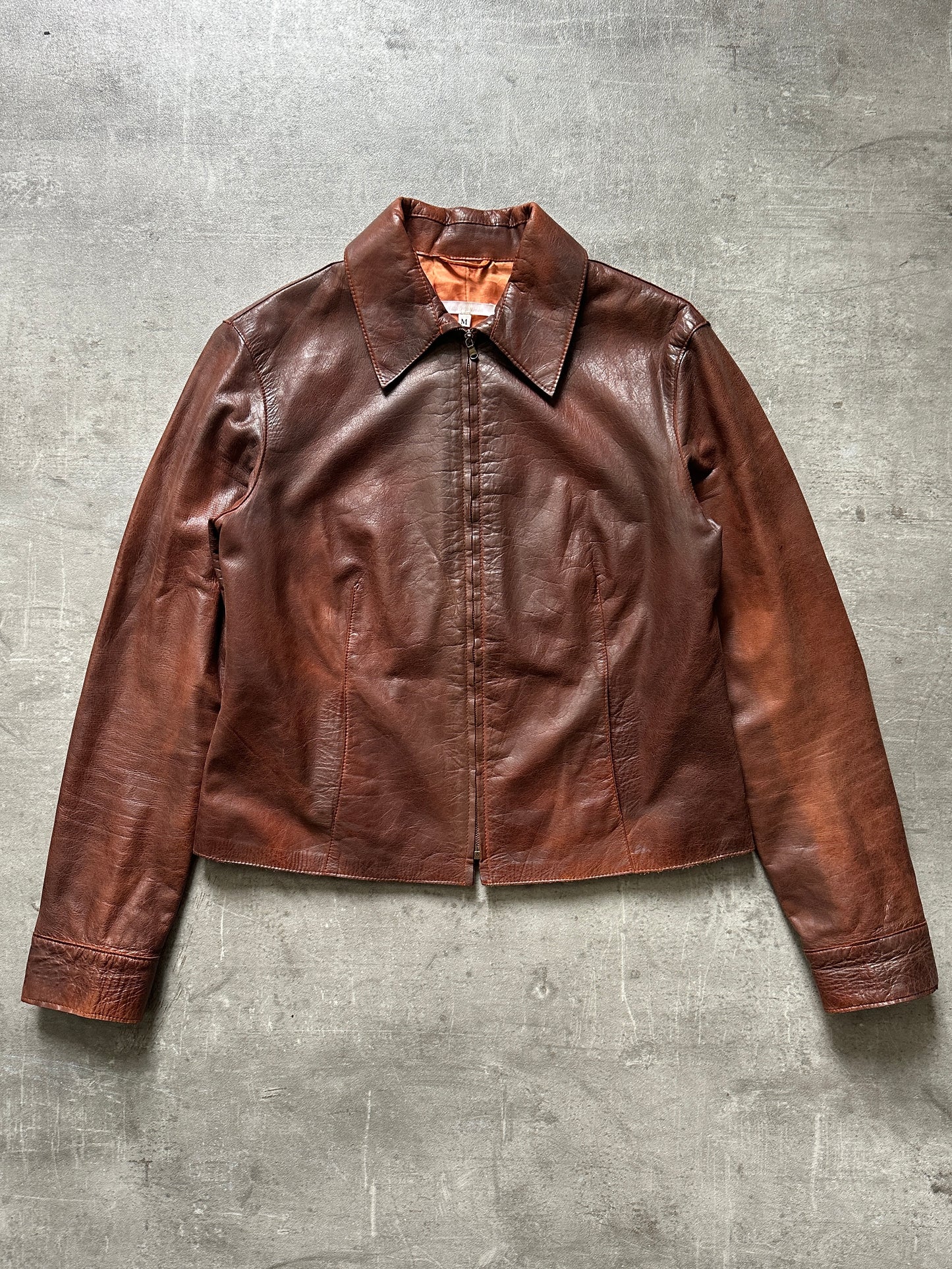 1970's ORANGE CROPPED JACKET