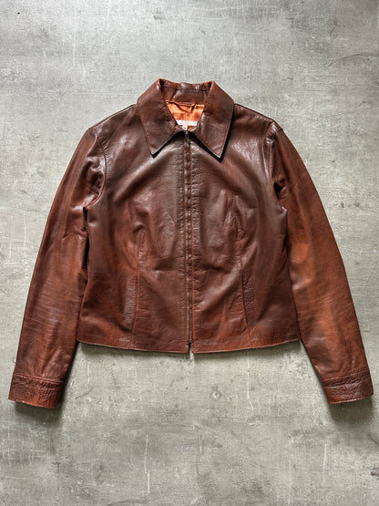 1970's ORANGE CROPPED JACKET