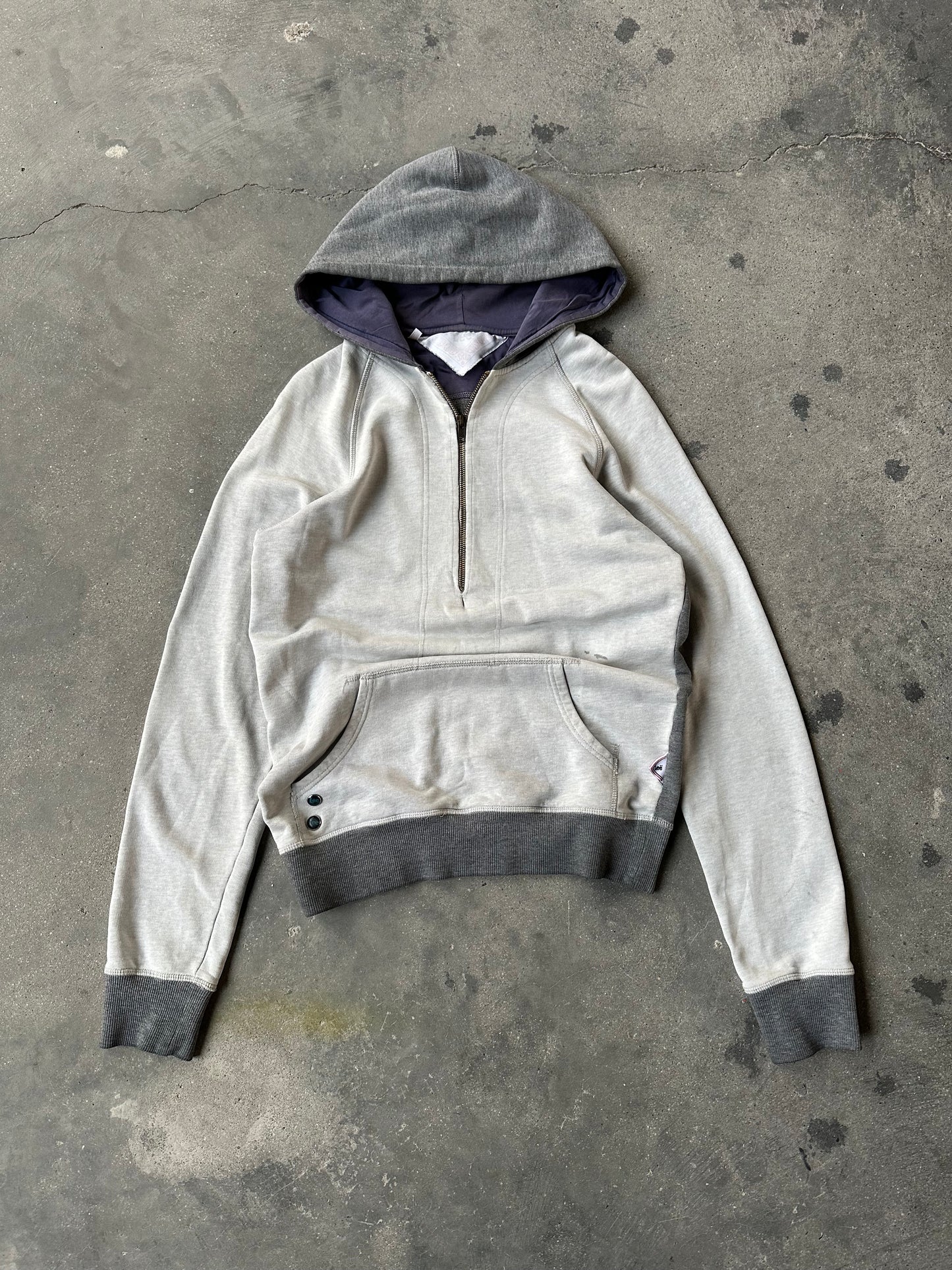 2000s LEE RIDER 3/4 ZIP HOODIE