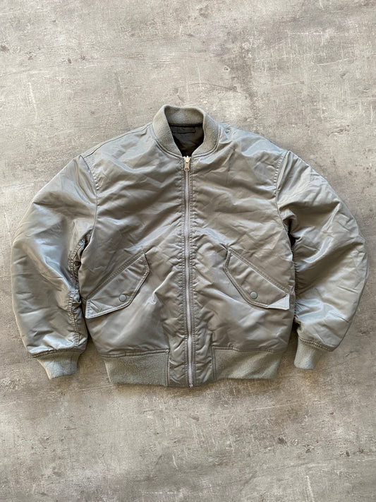 Y2K BLACK FLIGHT BOMBER JACKET