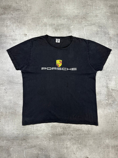 2000S “PORSCHE” BIG LOGO DISTRESSED TEE
