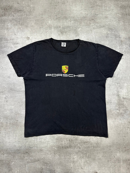 2000S “PORSCHE” BIG LOGO DISTRESSED TEE