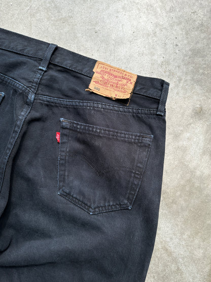 LEVIS 501 BLACK DENIM 36/36