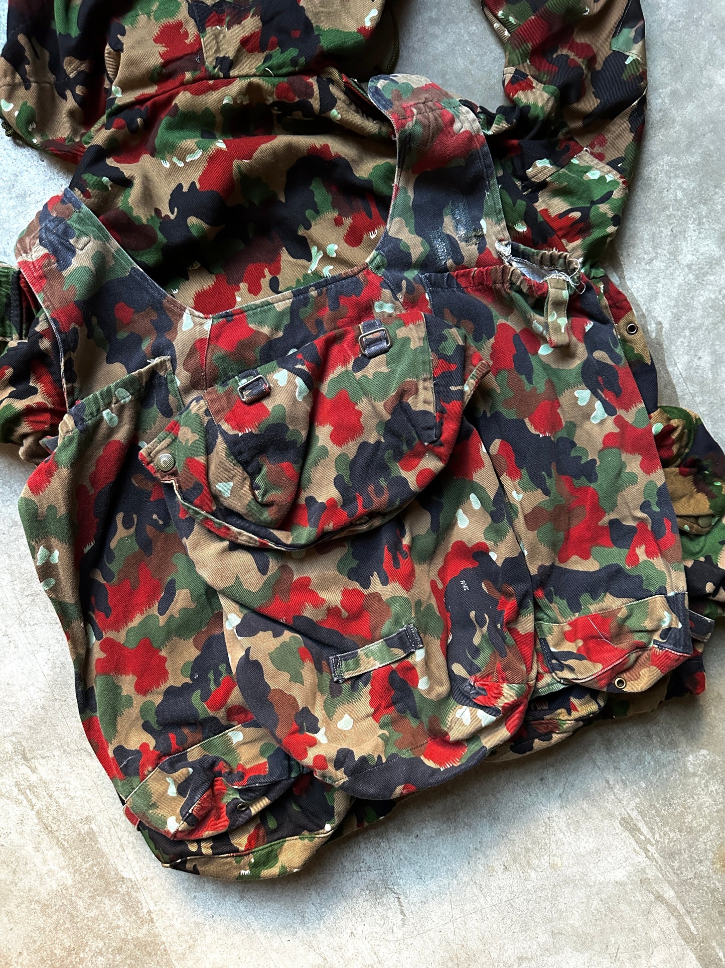 1980's M70 SWISS ARMY "ALPENFLAGE CAMO" JACKET