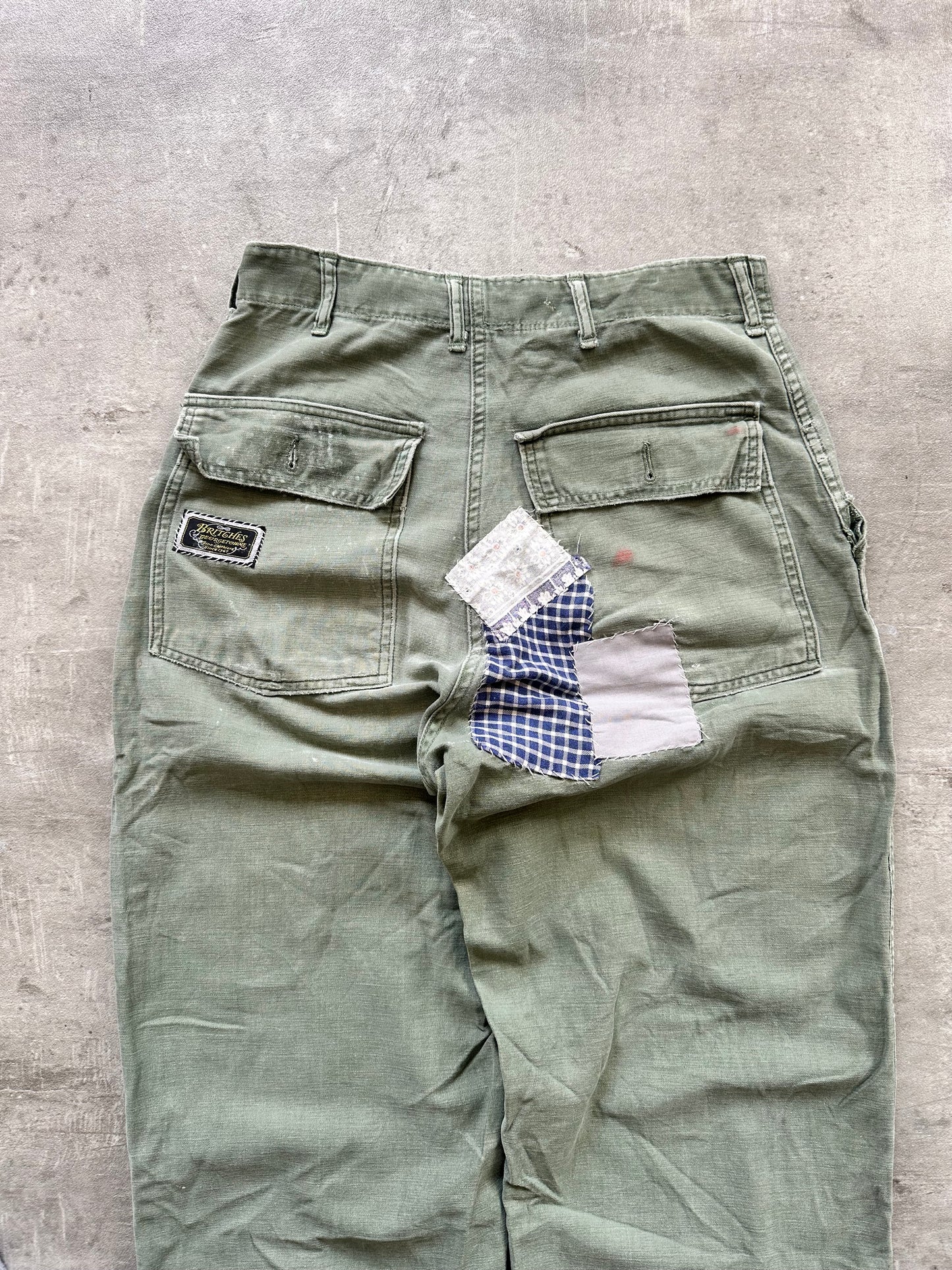 1970s US ARMY OG 107 TYPE 1 PANTS