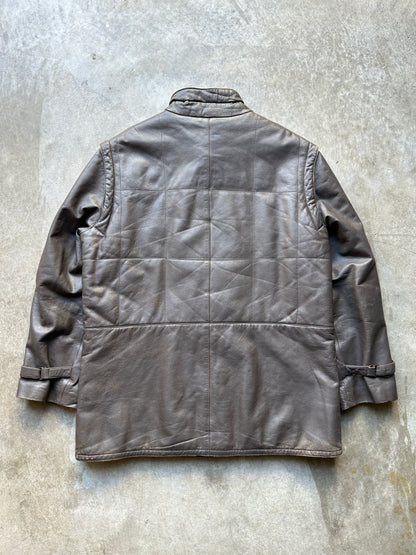 2000's MOTORCYCLE TYPE LEATHER JACKET