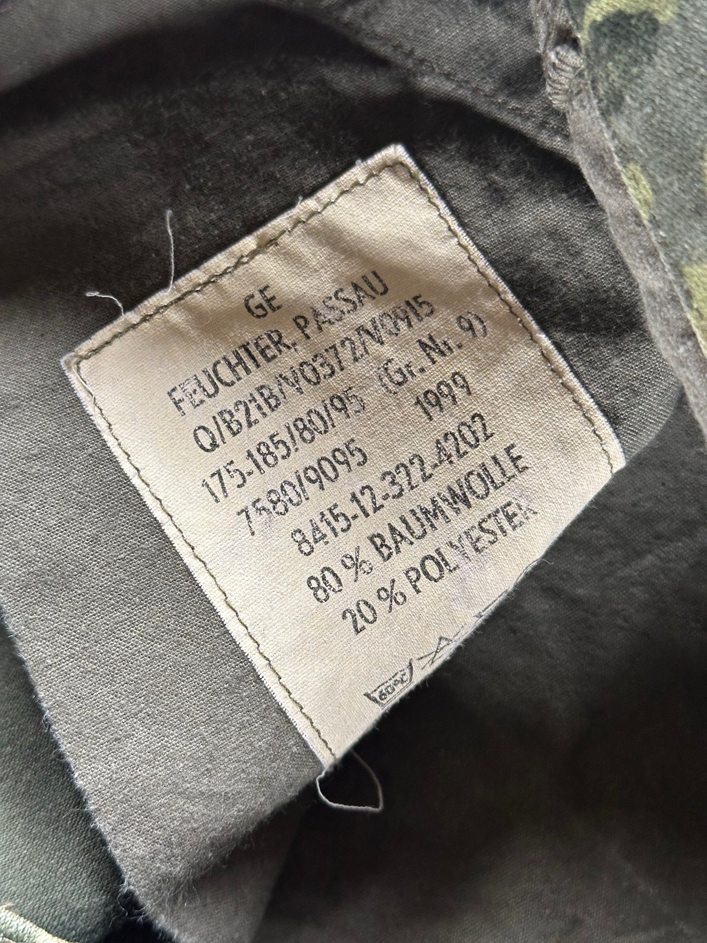 1999 GERMAN ARMY PANTS (FLECKTARN CAMO)