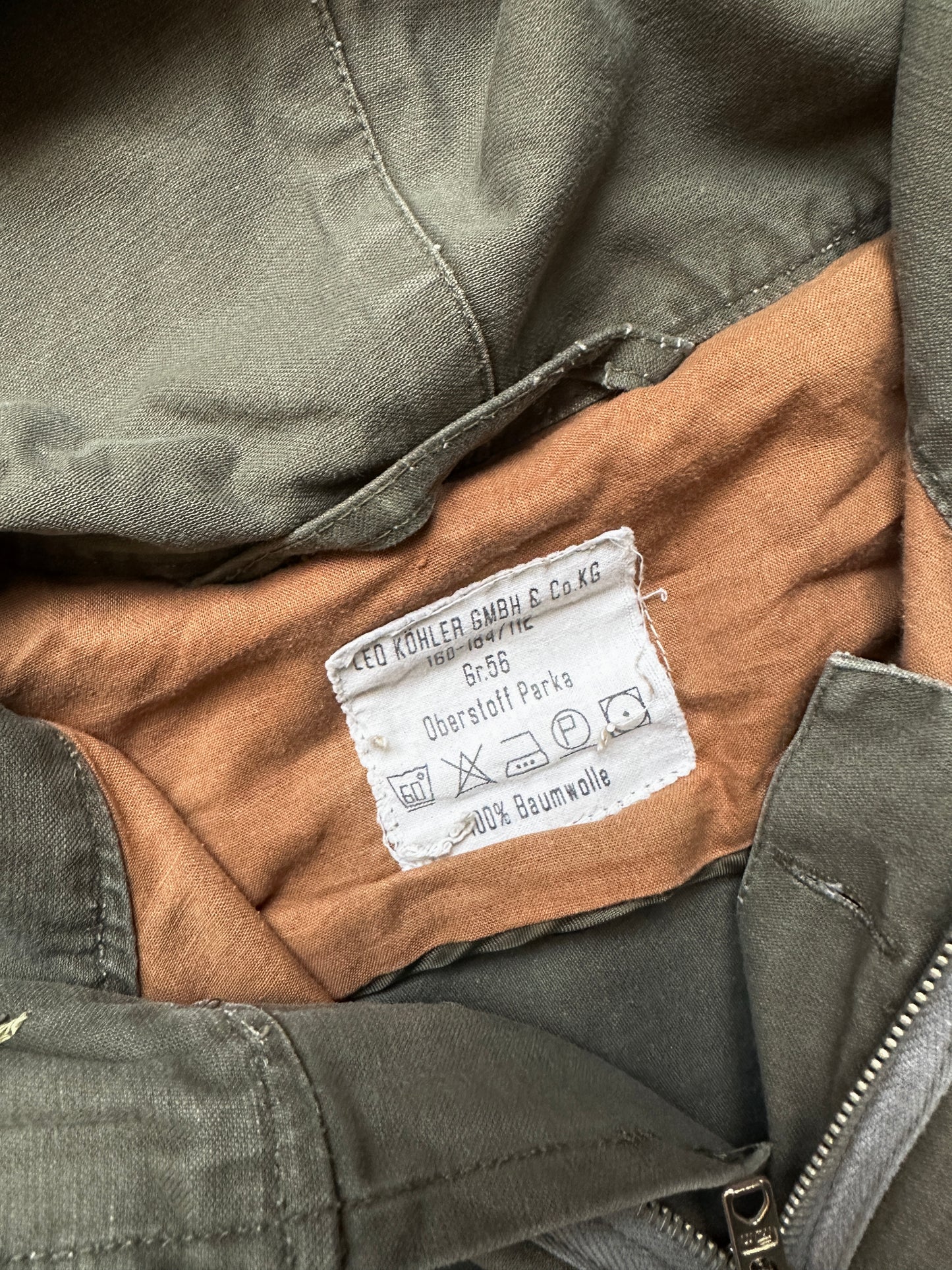 1990's GERMAN ARMY GREY PARKA