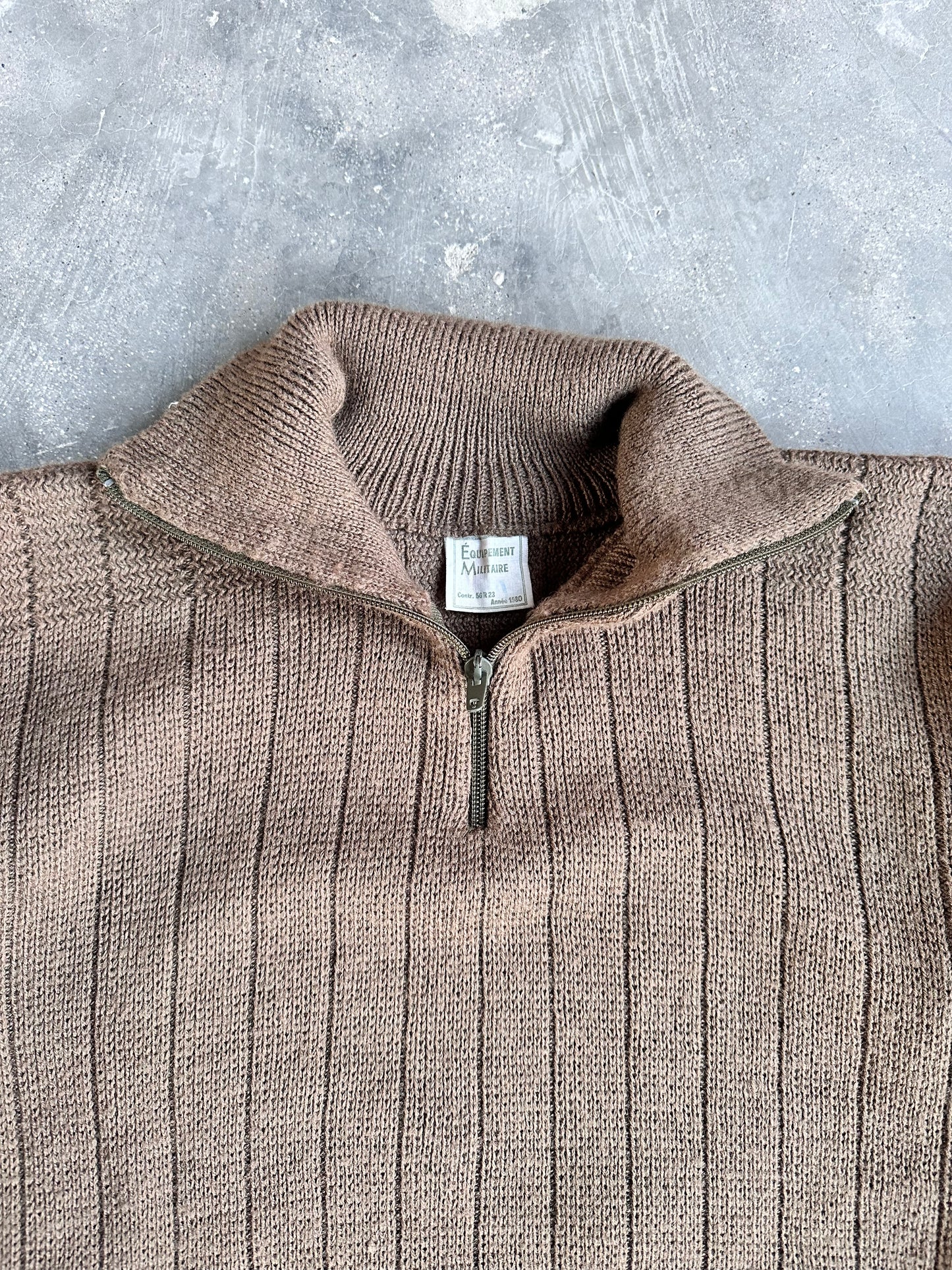 1980s FRENCH ARMY WOOL SWEATER