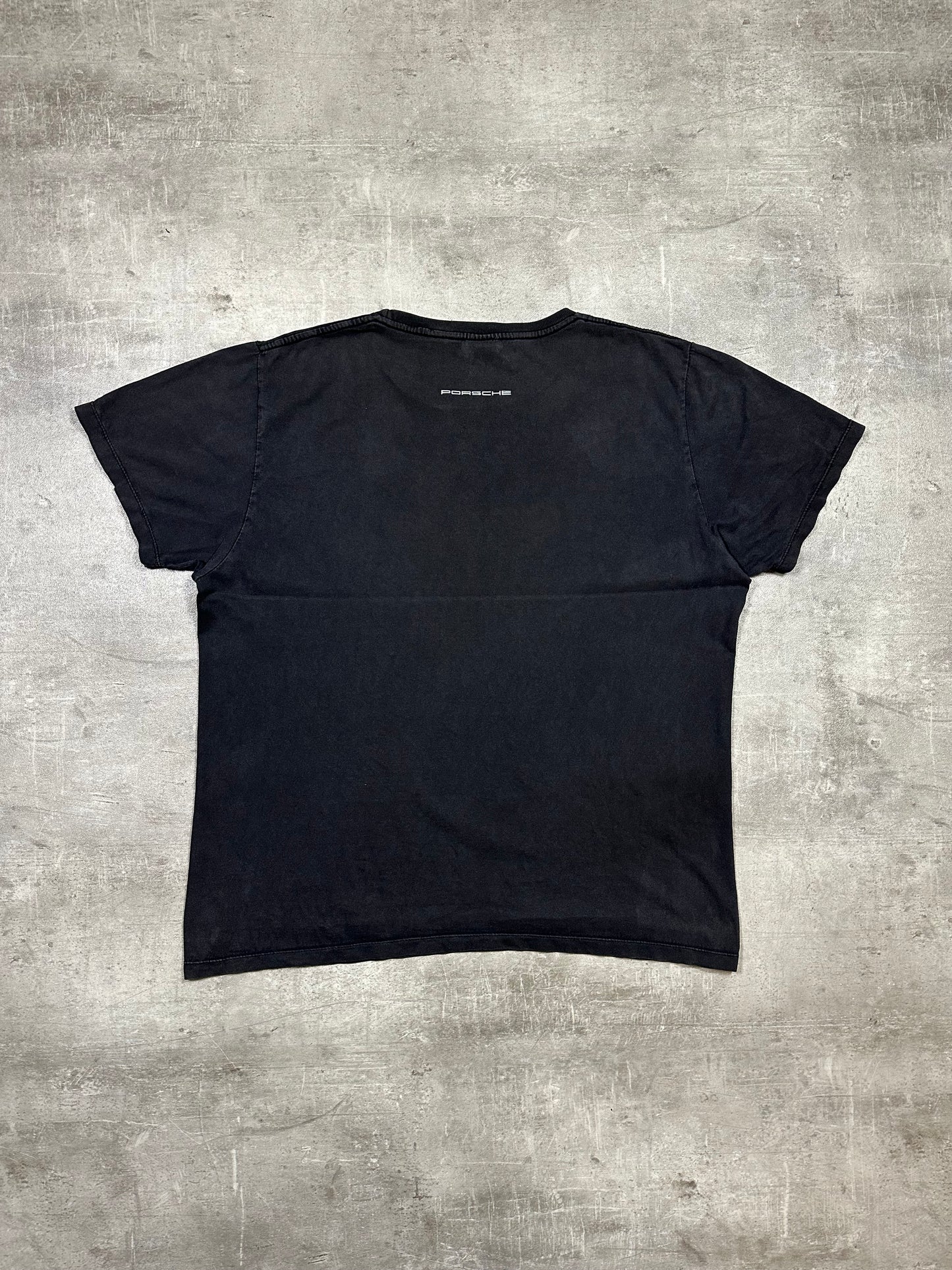 2000S “PORSCHE” BIG LOGO DISTRESSED TEE