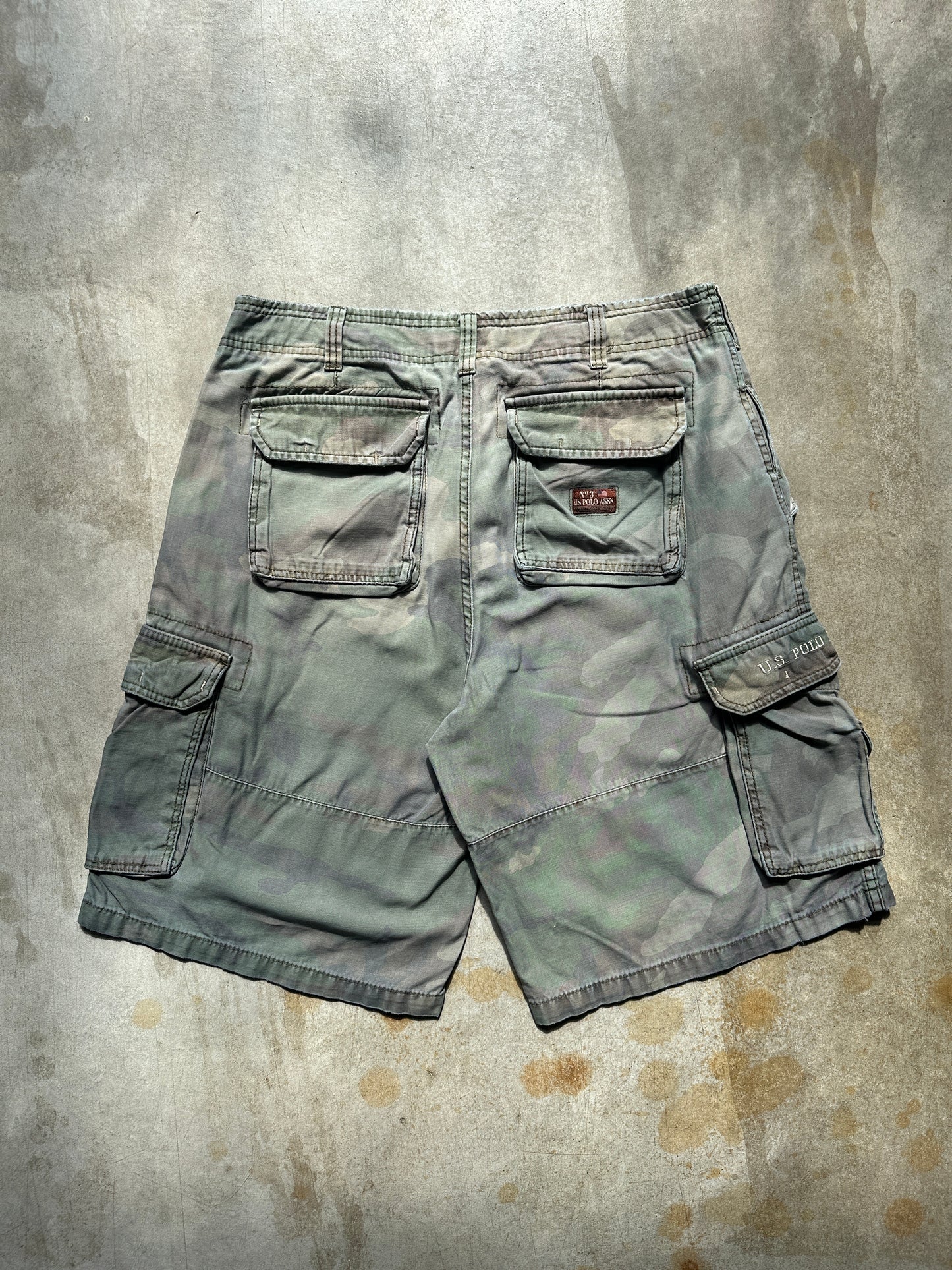 VINTAGE USN POLO ASS CAMO SHORTS