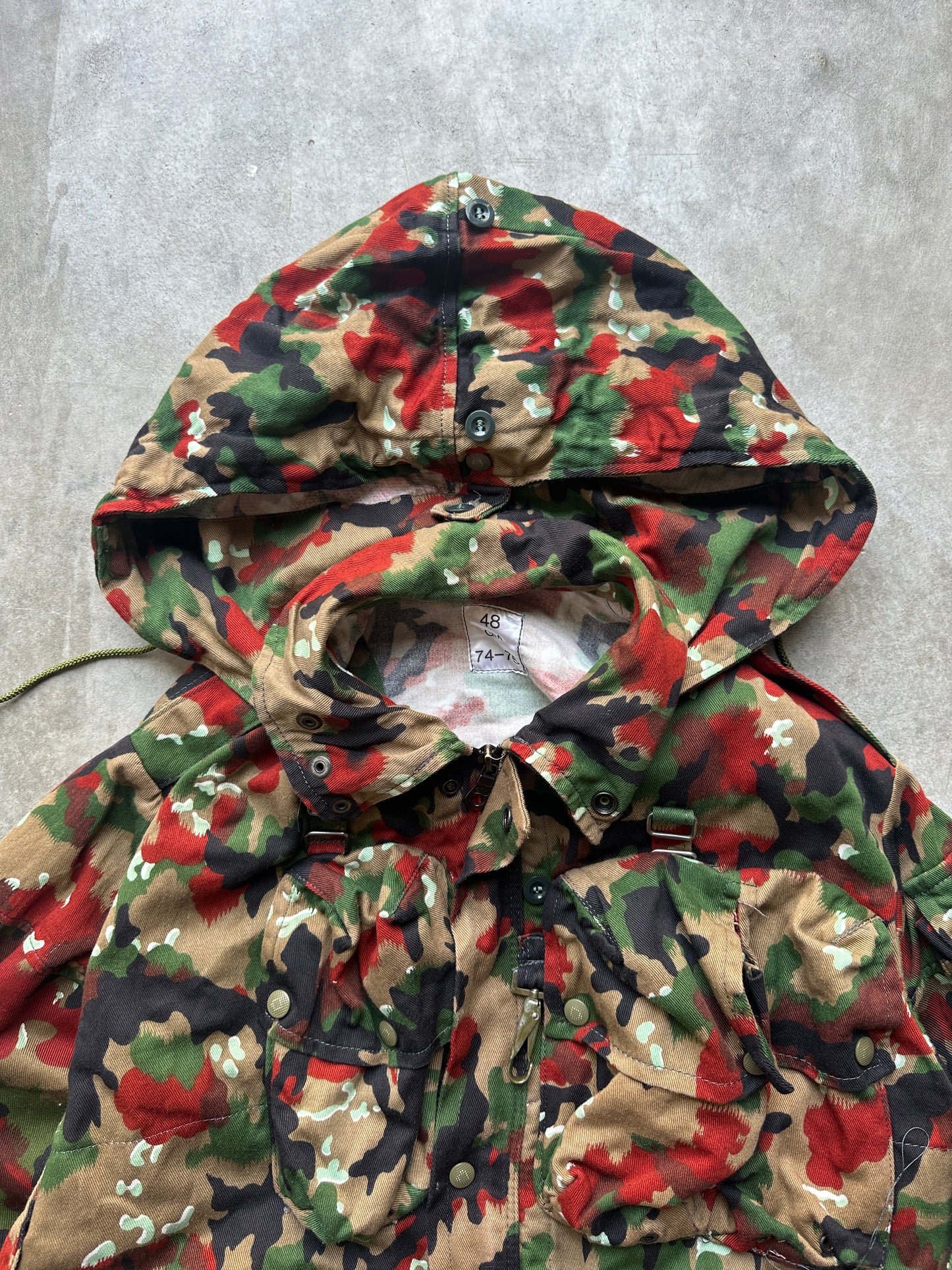 1980's M70 SWISS ARMY "ALPENFLAGE CAMO" JACKET