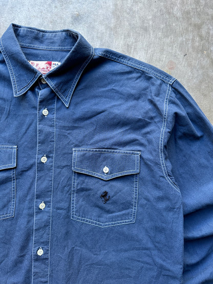2003'S FERRARI X FILA NAVY SHIRT