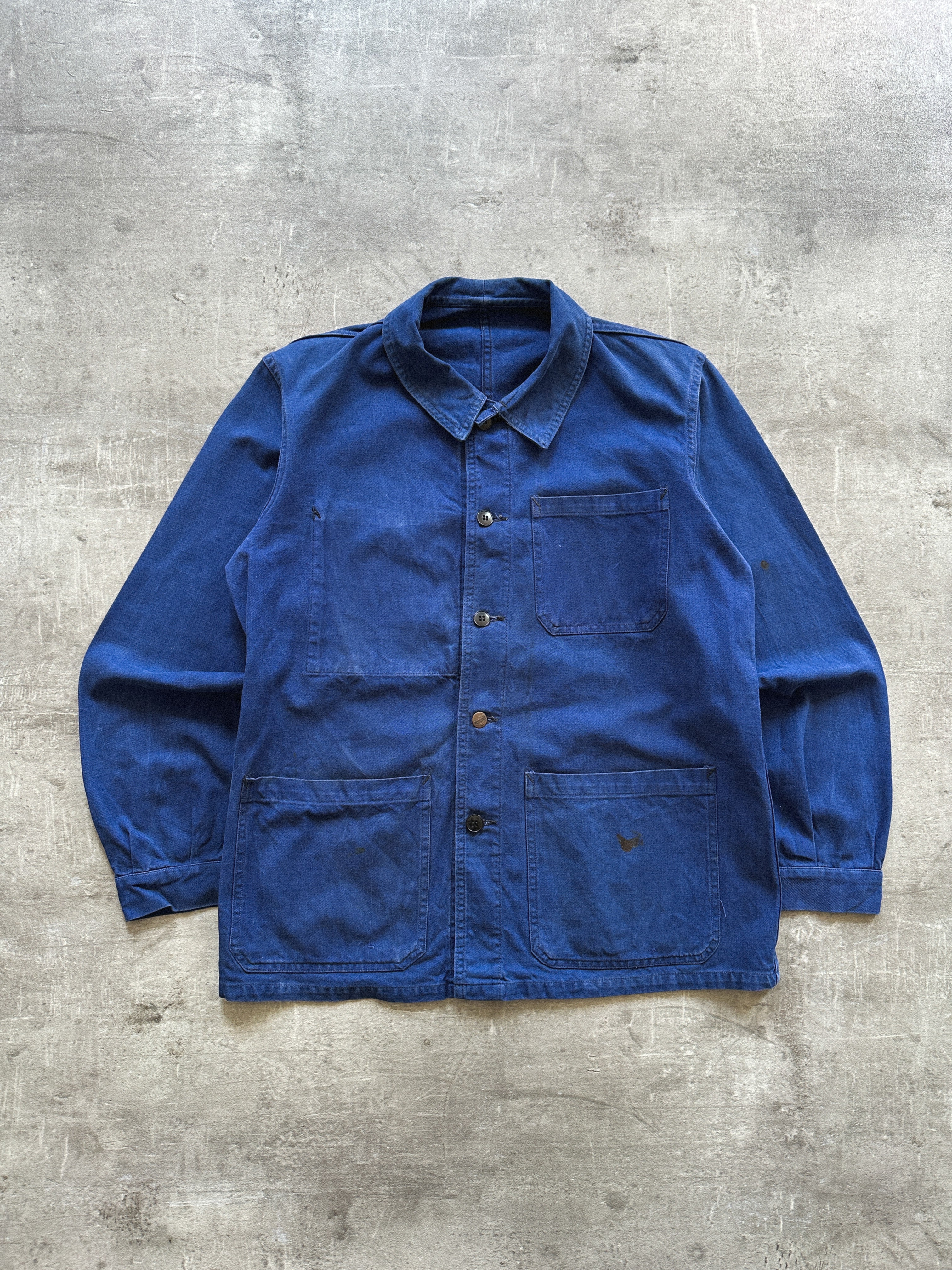 1950's BLEU FRENCH WORK JACKET | 4C Global – 4C GLOBAL