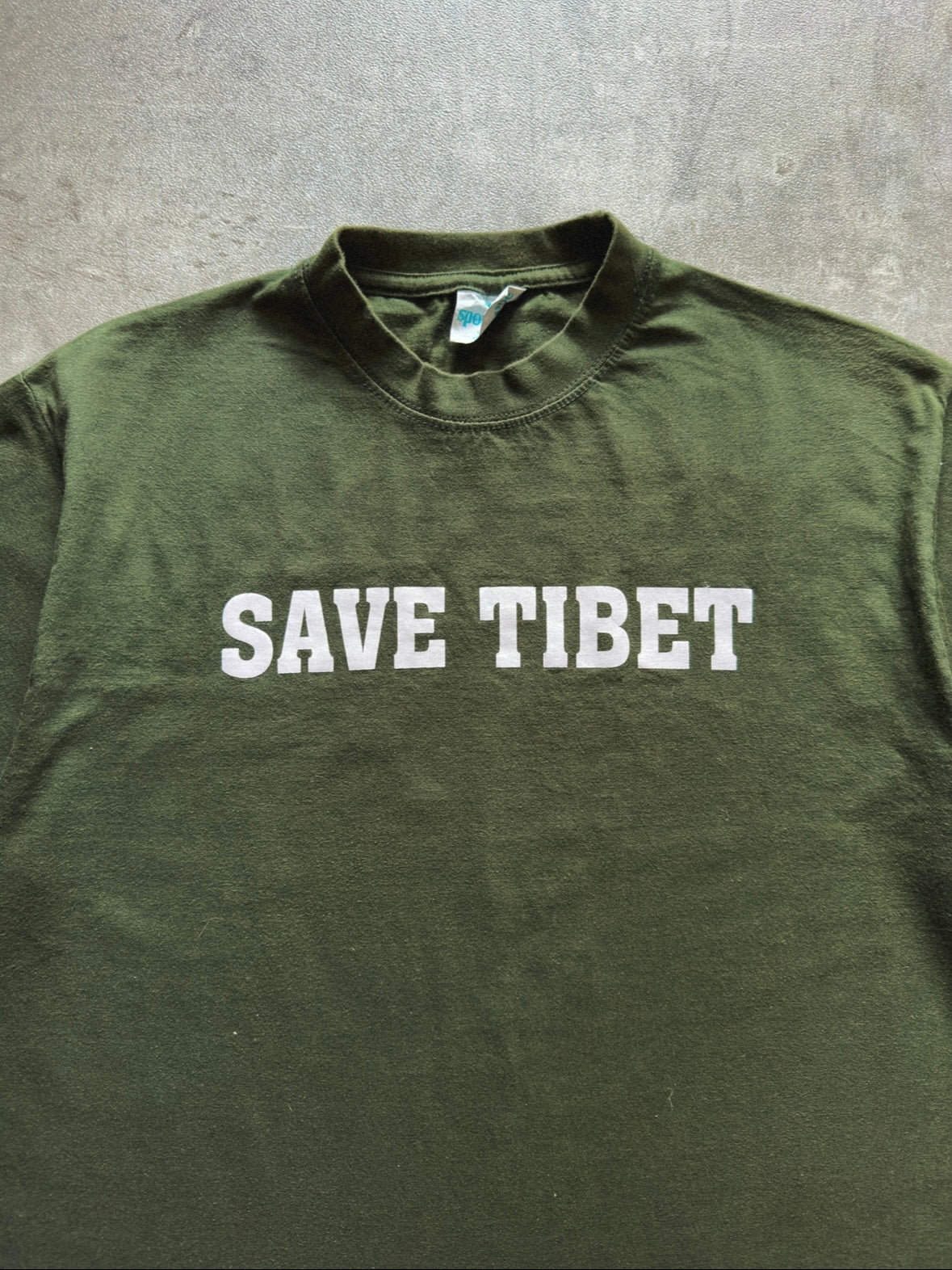 2000's SAVE TIBET GREEN TEE