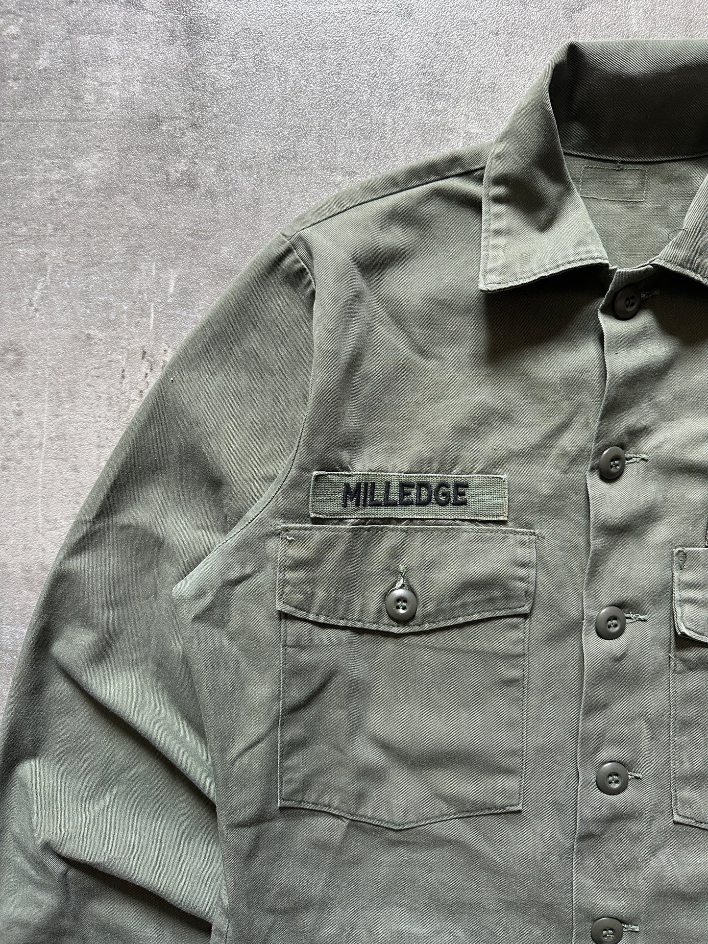 1970's U.S. ARMY OG 507 UTILITY SHIRT