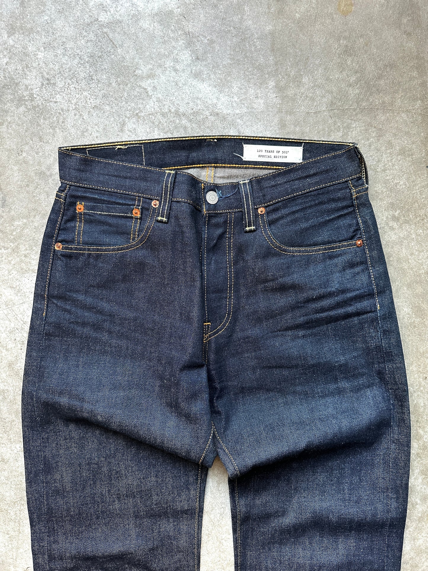 LEVIS 501 RAW DENIM 29/34