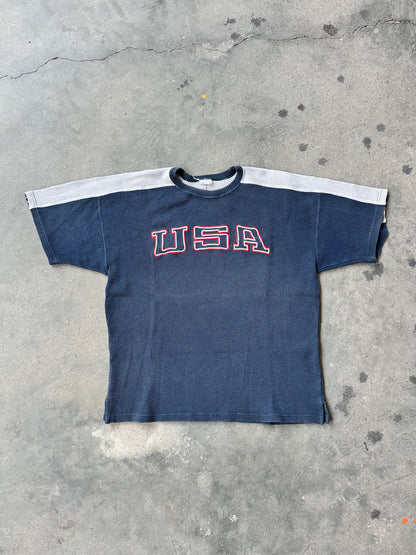 90s CHAMPION USA THERMAL WAFFLE TEE