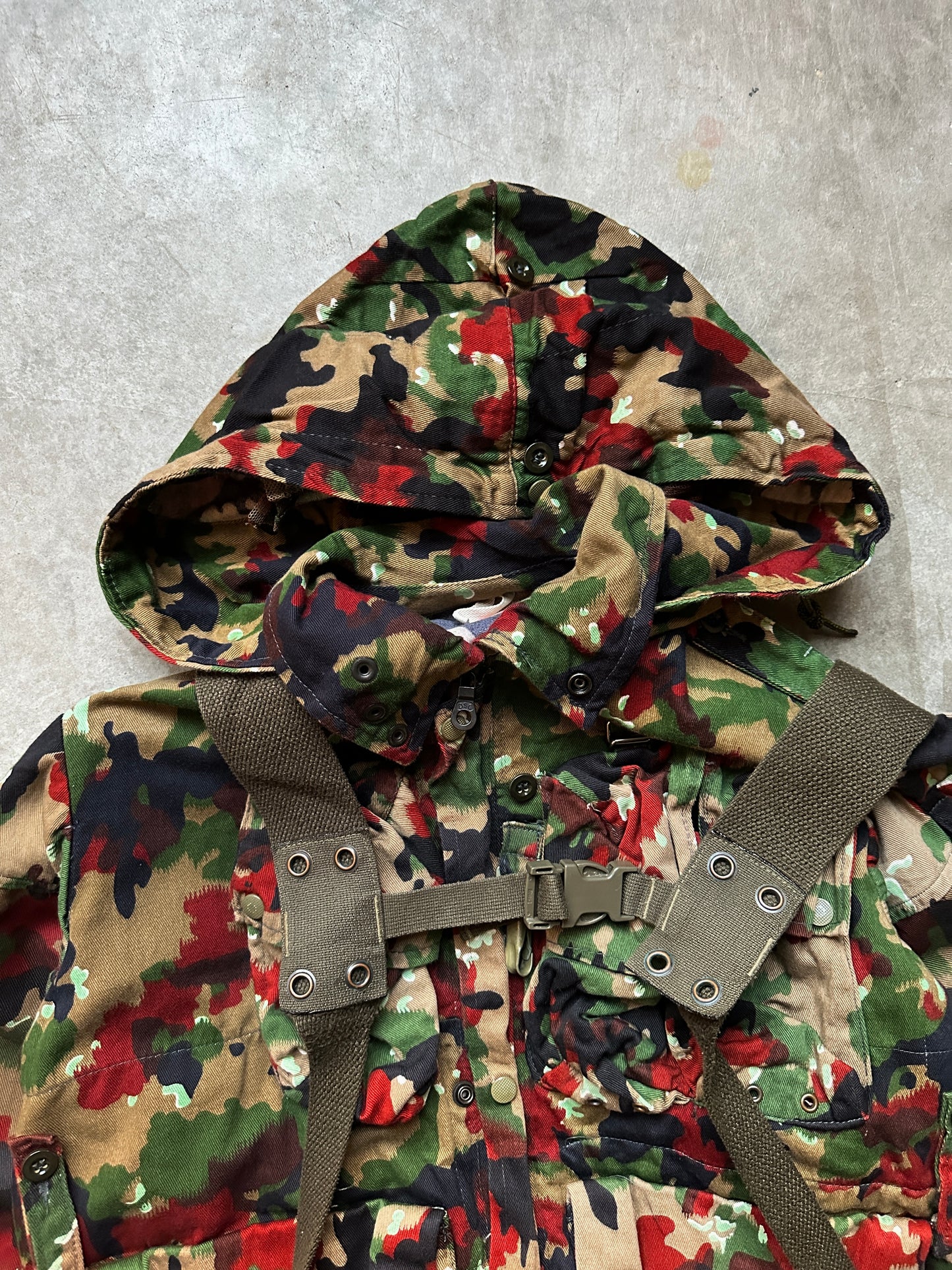 1980's M70 SWISS ARMY "ALPENFLAGE CAMO" JACKET