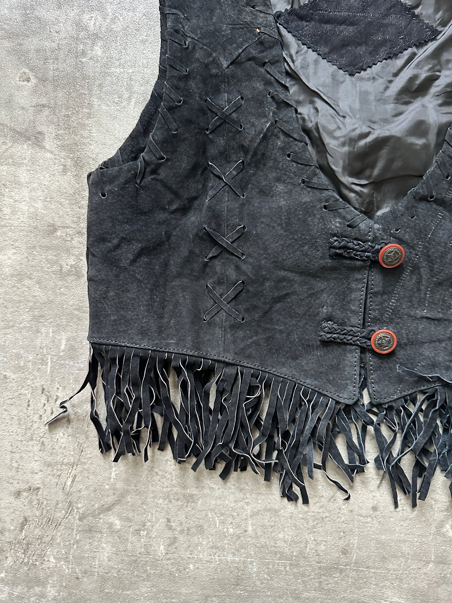 VINTAGE COUNTRY FRINGE VEST