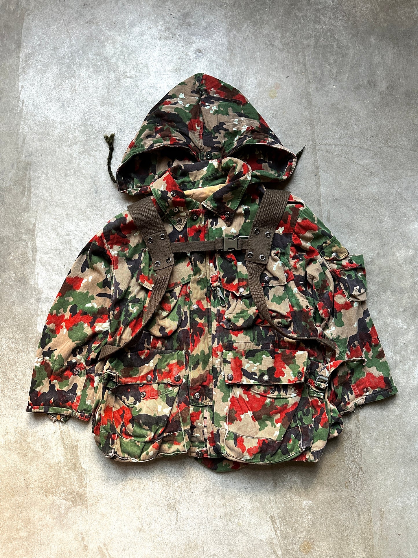 1980's M70 SWISS ARMY "ALPENFLAGE CAMO" JACKET