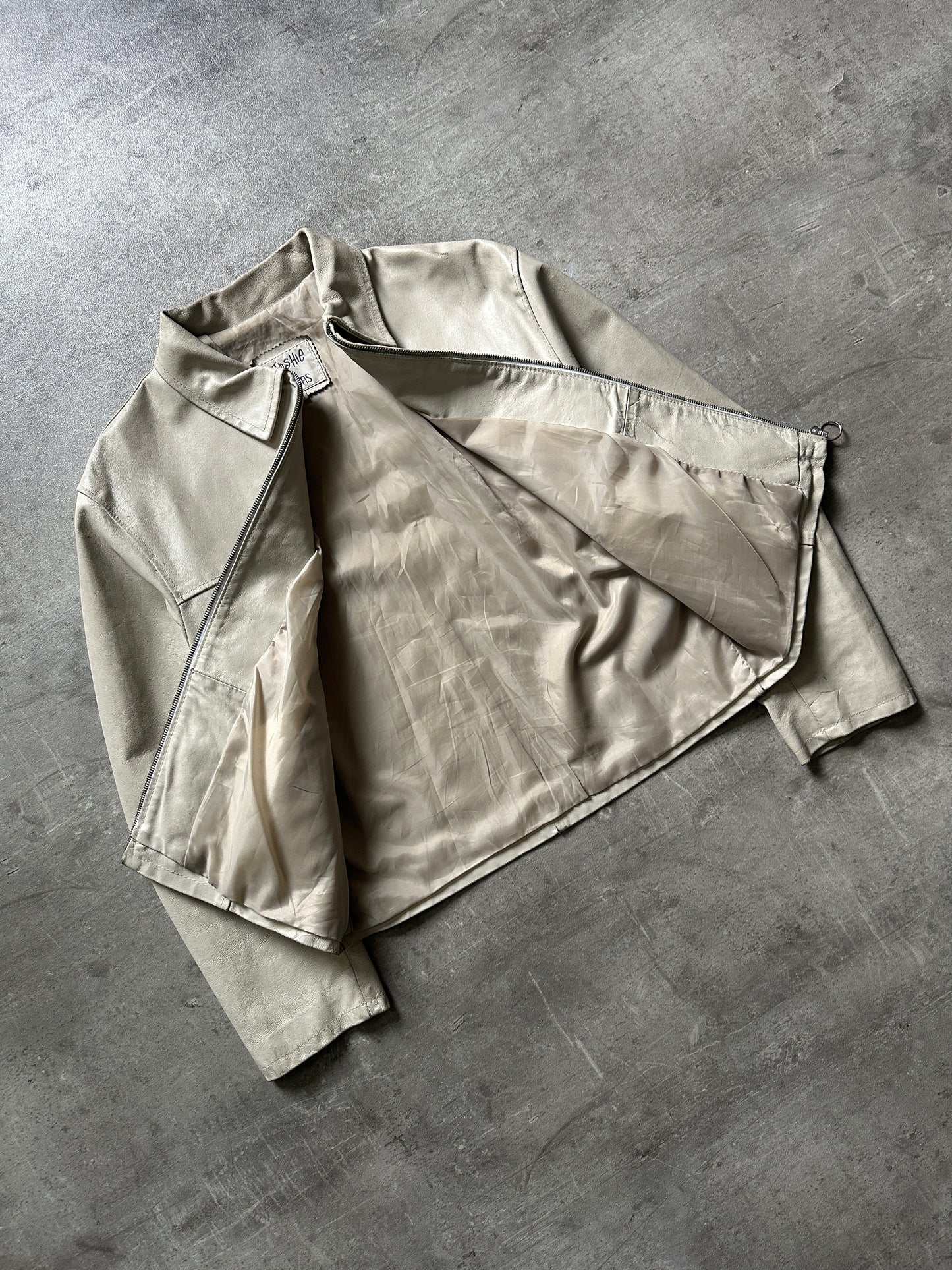 1990's "JOSIE" WHITE CROPPED JACKET