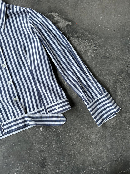 WOMAN STRIPES CROP SHIRTS