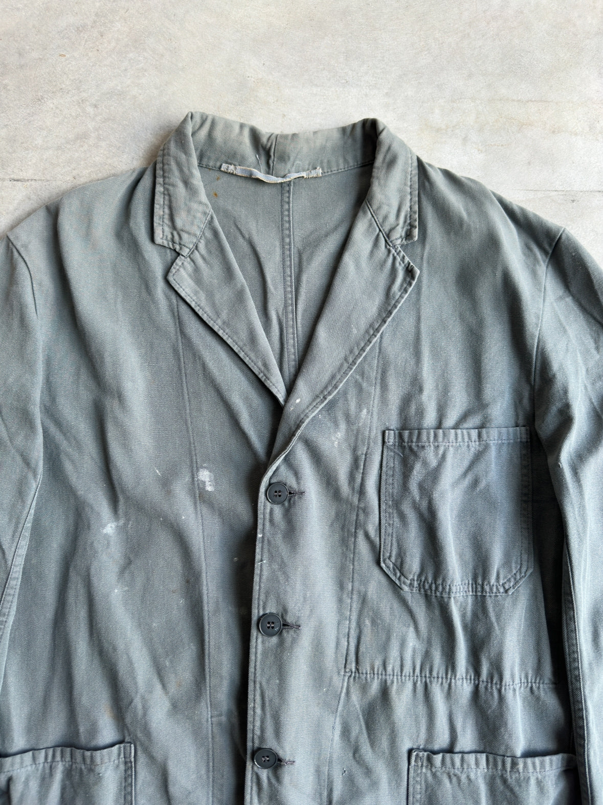 1980s GREY BELGIAN WORK SHIRT