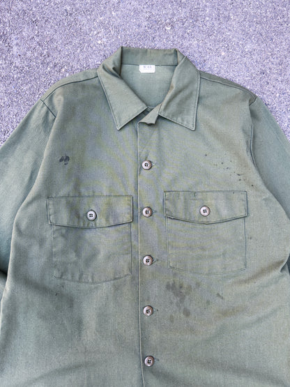 1987's U.S. ARMY OG 507 UTILITY SHIRT