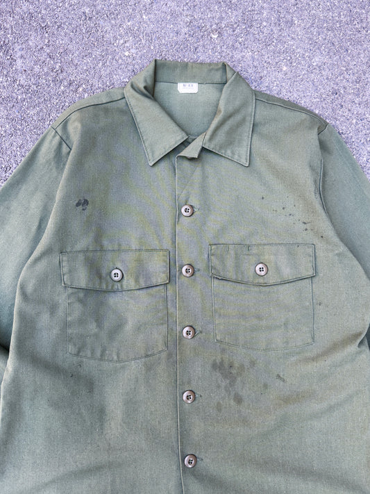 1987's U.S. ARMY OG 507 UTILITY SHIRT